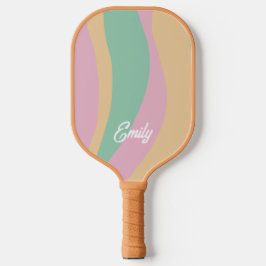 Palas De Pickleball Paleta de Pickleball con Patrón Retro Ondulado