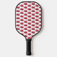 Paleta de Pickleball de Coche Eléctrico Rojo