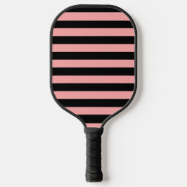 Palas De Pickleball Paleta de Pickleball de rayas rosadas coral y negr