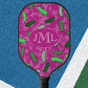 Palas De Pickleball Paleta de Pickleball Divertida Rosa con Monograma