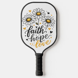 Palas De Pickleball Paleta de Pickleball Faith, Hope, Love & Daisies