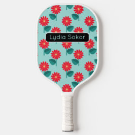 Palas De Pickleball Paleta de pickleball floral personalizada