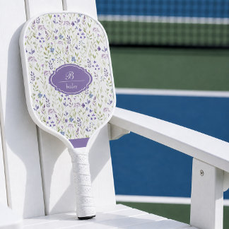 Palas De Pickleball Paleta de Pickleball Floral Púrpura