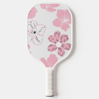 Palas De Pickleball Paleta de pickleball floral rosa