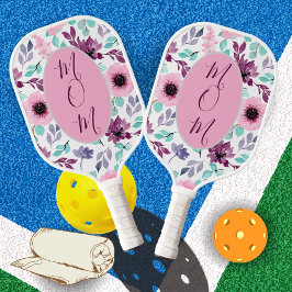 Palas De Pickleball Paleta de Pickleball Floral Rosa Azul para Regalo 