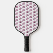 Paleta de Pickleball Floral Rosa Peonía