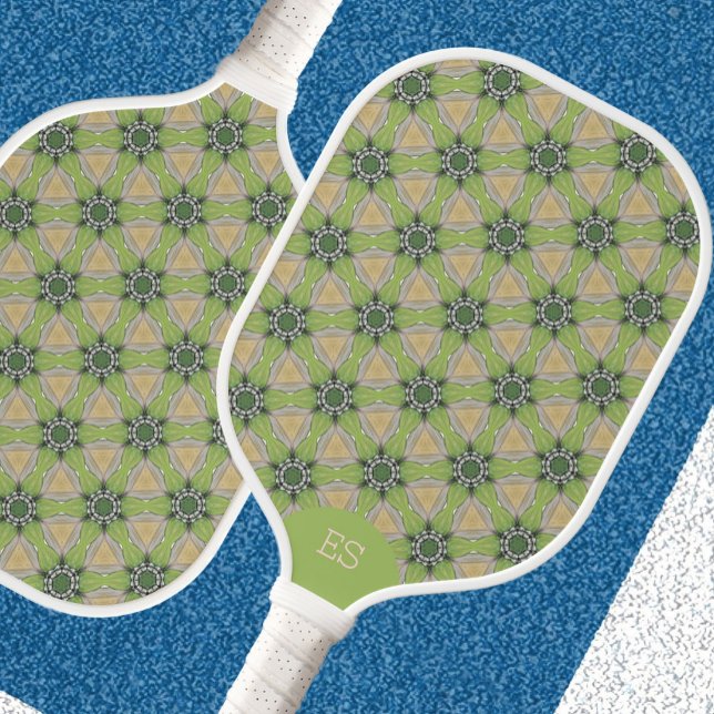 Palas De Pickleball Paleta de Pickleball Monogramada Verde Divertida  (Subido por el creador)