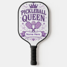 Paleta de Pickleball Morada Personalizada con Coro
