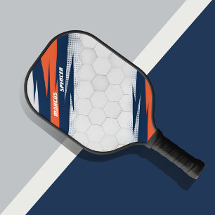 Palas De Pickleball Paleta de pickleball patrón panal blanco 