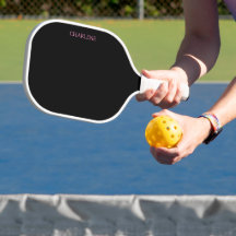 Paleta de Pickleball Personalizada Black and Pink