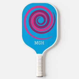 Palas De Pickleball Paleta de Pickleball Personalizada Espiral Rosa y 