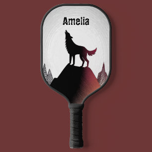 Palas De Pickleball Paleta de Pickleball Personalizada Lobo Aullador