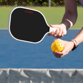 Palas De Pickleball Paleta de Pickleball Personalizada Negra y Roja
