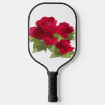 Paleta de Pickleball Rosa Roja Acuarela