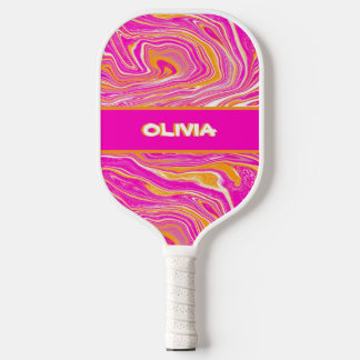 Palas De Pickleball Paleta de pickleball soleada retro audaz de los 70