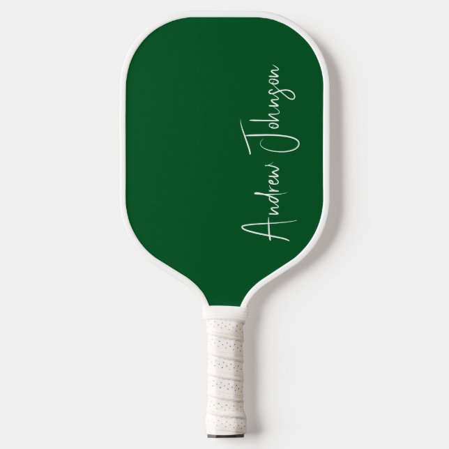 Palas De Pickleball Paleta de Pickleball Verde Monogramada (Anverso)