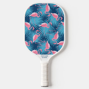 Palas De Pickleball Palm Flamingo Tropical Imprimir Nombre Personaliza
