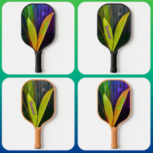 Palas De Pickleball Palm Fronds Tropical Colorido Brillante Personaliz