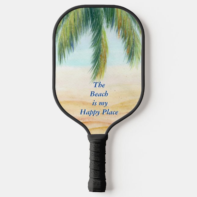 Palas De Pickleball Palmera en un día soleado en la playa (Reverso )