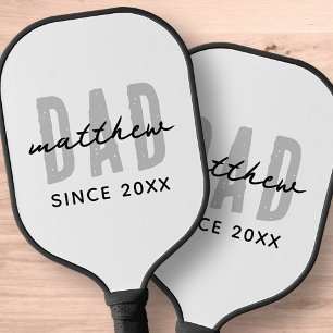 Palas De Pickleball Papá desde el 20XX Preppy simple moderno