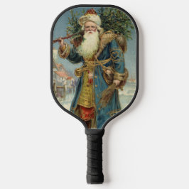 Palas De Pickleball Papá Noel Victoriano Antiguo con árbol de Navidad