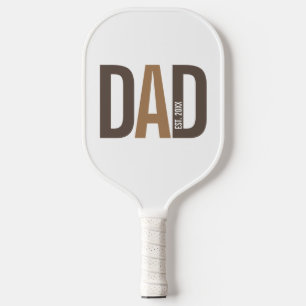 Palas De Pickleball Papá Personalizado Marrón Moderno Establecido