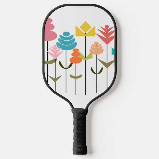 Palas De Pickleball Parche de flores (Anverso)