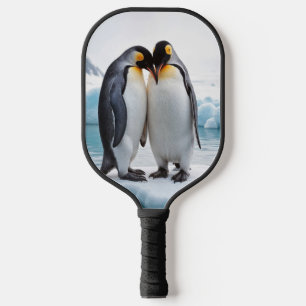 Palas De Pickleball Pareja De Pingüino En Un Iceberg