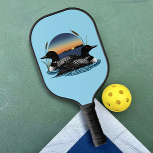 Palas De Pickleball Pareja de somormujos Lago Azul al atardecer Fauna