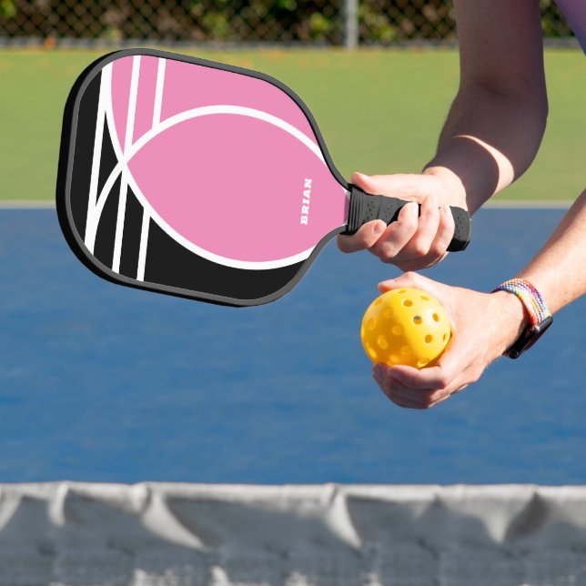 Palas De Pickleball Pastel rosa y negro (in situ)