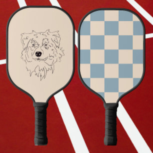 Palas De Pickleball pastor australiano, dibujo de perros