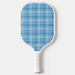 Palas De Pickleball Patrón abstracto de cuadros azules y blancos