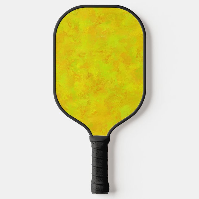 Palas De Pickleball Patrón abstracto de naranja verde amarillo (Anverso)