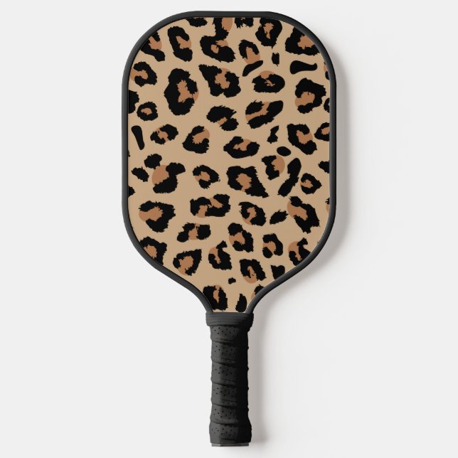 Palas De Pickleball Patrón animal de impresión de leopardo (Anverso)