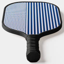Palas De Pickleball Patrón azul con franjas y puntos para el fondo