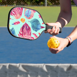 Palas De Pickleball Patrón Boho Feathers