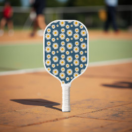Palas De Pickleball Patrón botánico floral de margarita