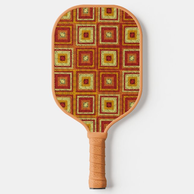 Palas De Pickleball Patrón cuadrado de grano (Anverso)