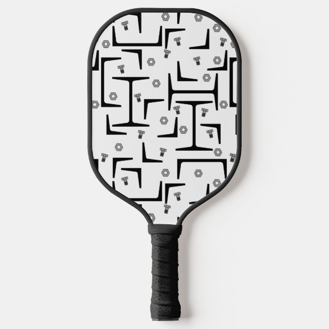 Palas De Pickleball Patrón de acero estructural (Anverso)
