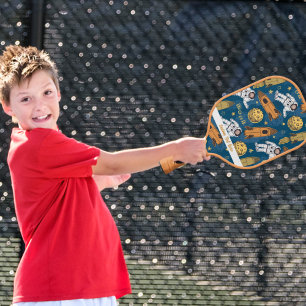 Palas De Pickleball Patrón de astronautas en el espacio ultraterrestre