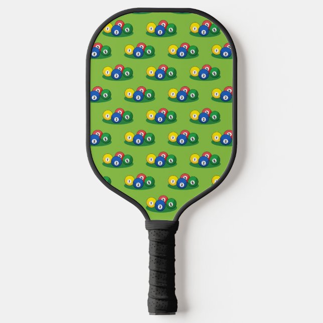 Palas De Pickleball Patrón de bolas de billar de billar (Anverso)