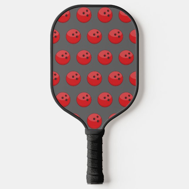 Palas De Pickleball Patrón de bolas rojas (Anverso)