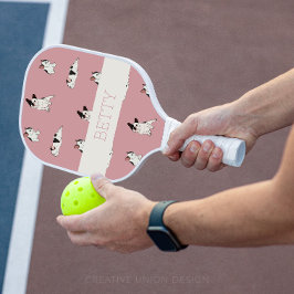 Palas De Pickleball Patrón de Bulldog francés lindo