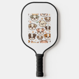 Palas De Pickleball Patrón de Cachorros Felices