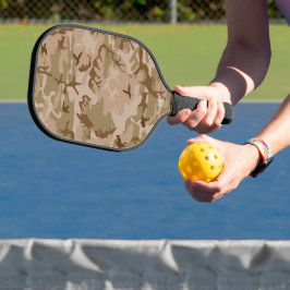 Palas De Pickleball Patrón de camuflaje del desierto, patrón militar,