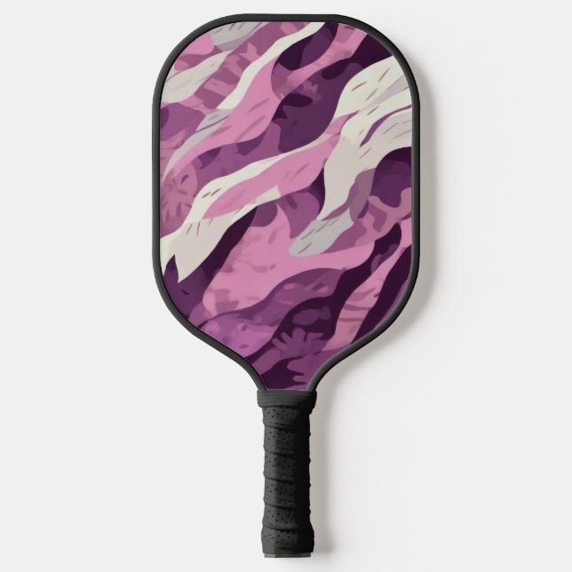 Palas De Pickleball Patrón de camuflaje rosa (Anverso)