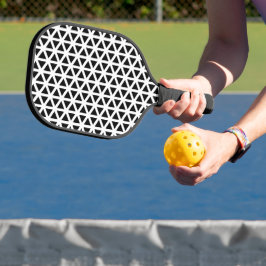 Palas De Pickleball Patrón de cheurón negro y blanco