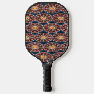 Palas De Pickleball Patrón de círculos decorativos abstractos