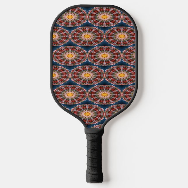 Palas De Pickleball Patrón de círculos decorativos abstractos (Anverso)