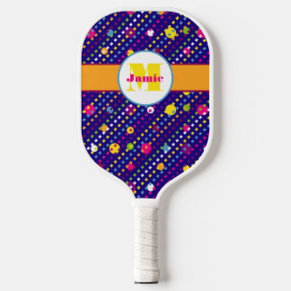 Palas De Pickleball Patrón de Círculos Funky Personalizado y Deslizami